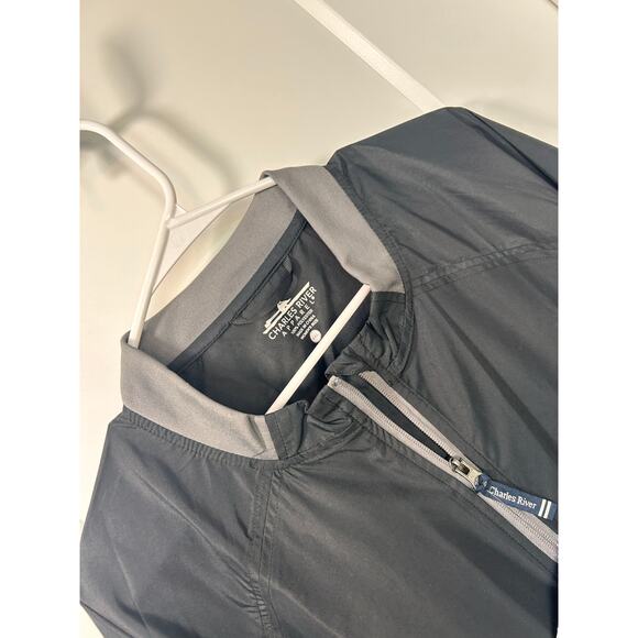 NWT Charles‎ River Apparel  Purdue Zip Bunker Windshirt Jacket Grey SZ 2XL - Picture 2 of 11